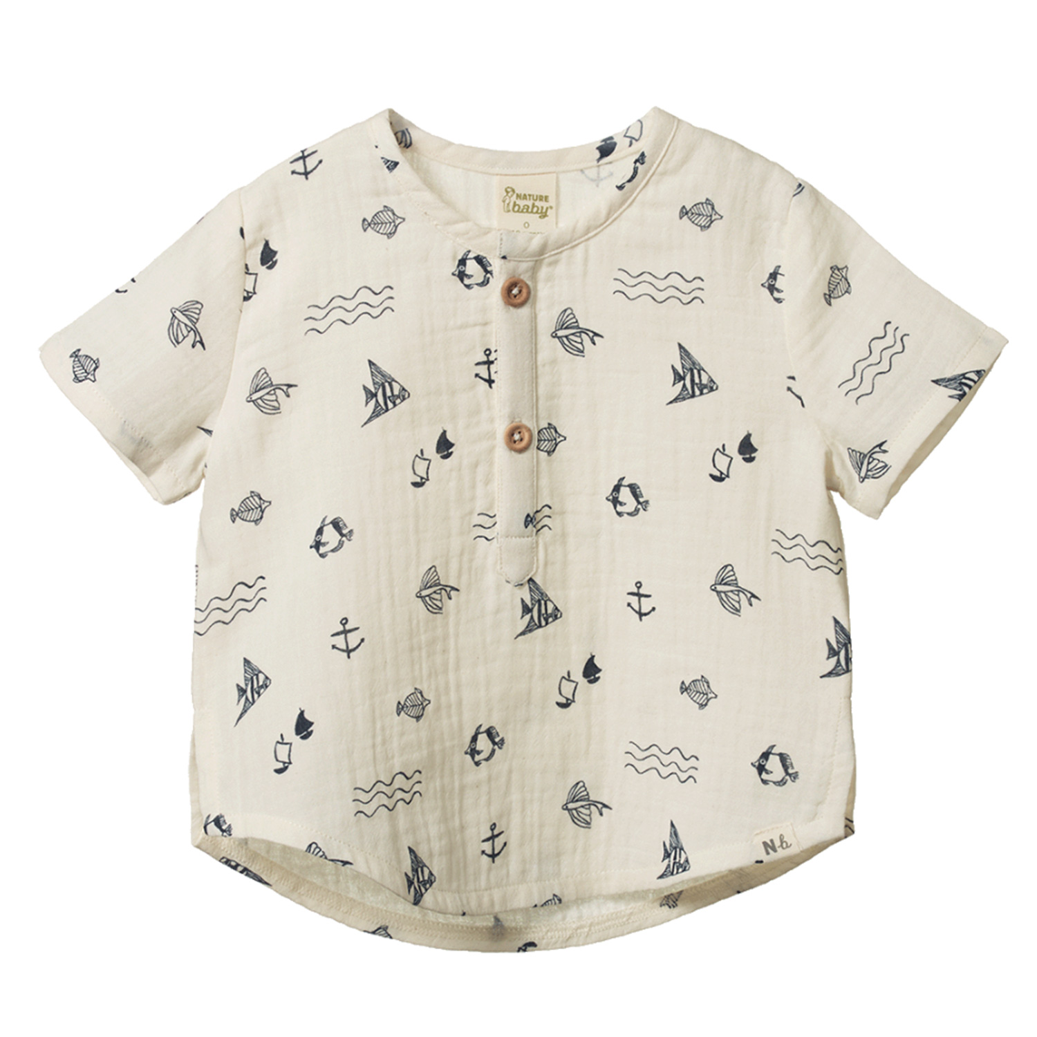 Nature Baby Short Sleeve Caravan Shirt 3-5Y